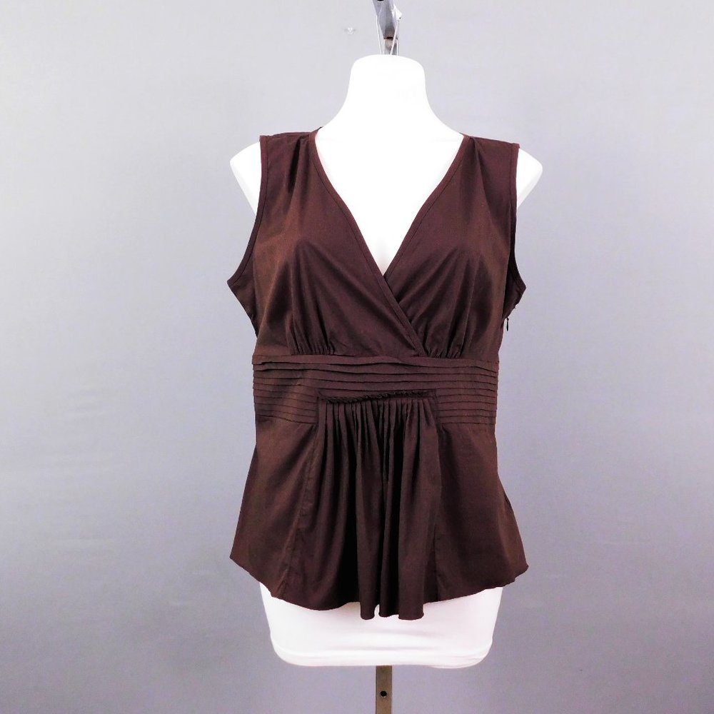 Cato Women Shirt‎ Large Brown